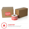 Custom Printing Self Adhesive Packing Shipping Box Warning Fragile Stickers Roll
